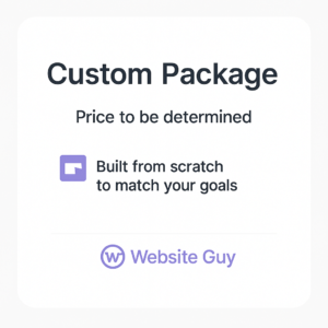 Puzzle piece icon representing tailored website solutions